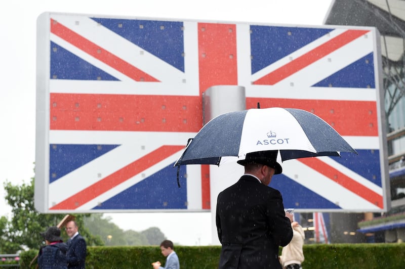 A general view of racegoers inside the Queen Anne Enclosure on Day 1 of Royal Ascot. Getty Images