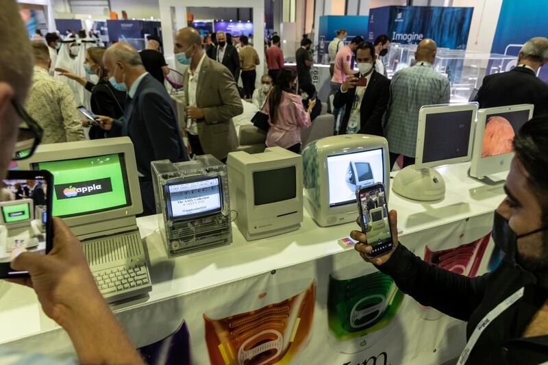 An exhibition showing rare, historic Apple computers.