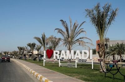 Ramadi has witnessed a boom in construction since its liberation from ISIS. AFP