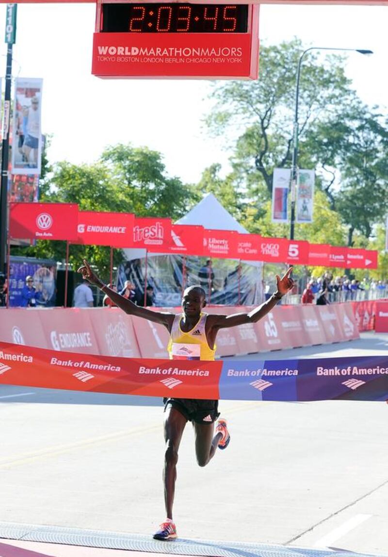 Dennis Kimetto went on to win the Chicago Marathon in October last year. David Banks / Getty Images / AFP