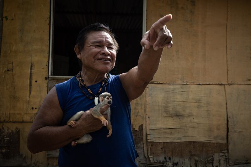 Joao Bosco Fernandes Sampaio, 61, of the indigenous Tukano people, in Manaus, Brazil. Brazil's indigenous people began to be surveyed this month in the framework of the new national census. EPA