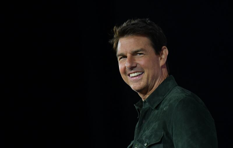 Tom Cruise introduced the world-first screening of 'Top Gun: Maverick' at CinemaCon in Las Vegas on Thursday. AFP
