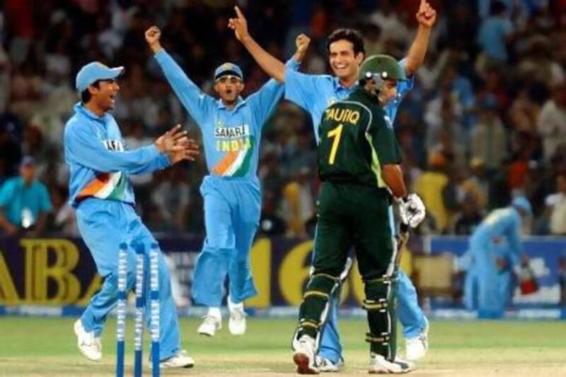 India's tour of Pakistan in 2004 sparked off a run of bilateral exchanges between the two teams that ended three years later. Aamir Qureshi / AFP