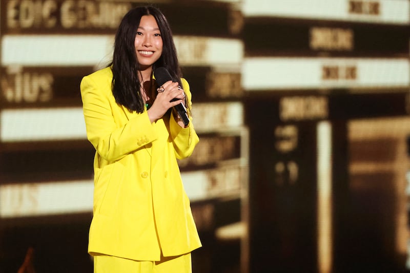 Awkwafina presents the Comedic Genius Award. Reuters