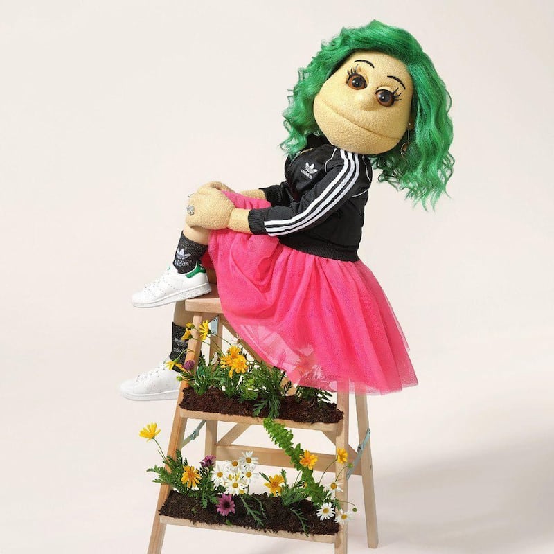 Egyptian puppet Abla Fahita features in a new campaign for sports giant Adidas. Courtesy Adidas