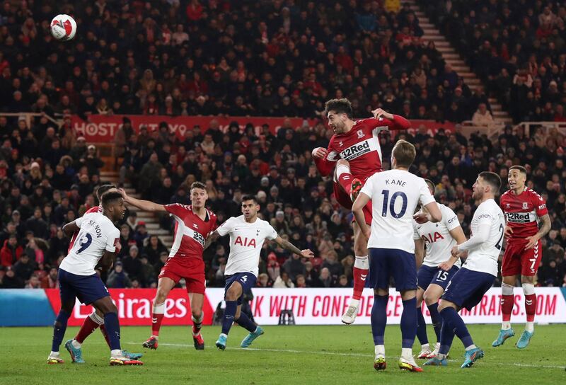 Matt Crooks – 7. Boro’s top goalscorer was the only change to the starting line-up having served a two-match suspension, and he had the best opportunity to put his side into the lead; his header from Howson’s corner glanced over the crossbar. Reuters