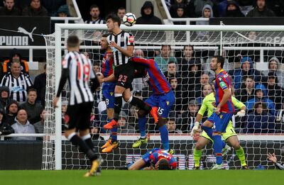 Soccer Football - Premier League - Newcastle United vs Crystal Palace - St James' Park, Newcastle, Britain - October 21, 2017   Newcastle United's Mikel Merino scores their first goal     Action Images via Reuters/Lee Smith    EDITORIAL USE ONLY. No use with unauthorized audio, video, data, fixture lists, club/league logos or "live" services. Online in-match use limited to 75 images, no video emulation. No use in betting, games or single club/league/player publications. Please contact your account representative for further details.