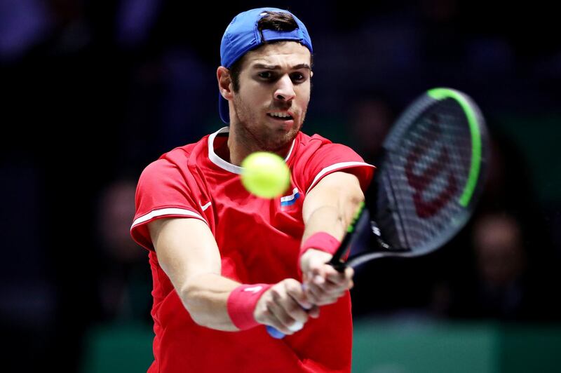 Karen Khachanov, another Russian, has won four ATP singles titles as he heads for the MWTC. Getty