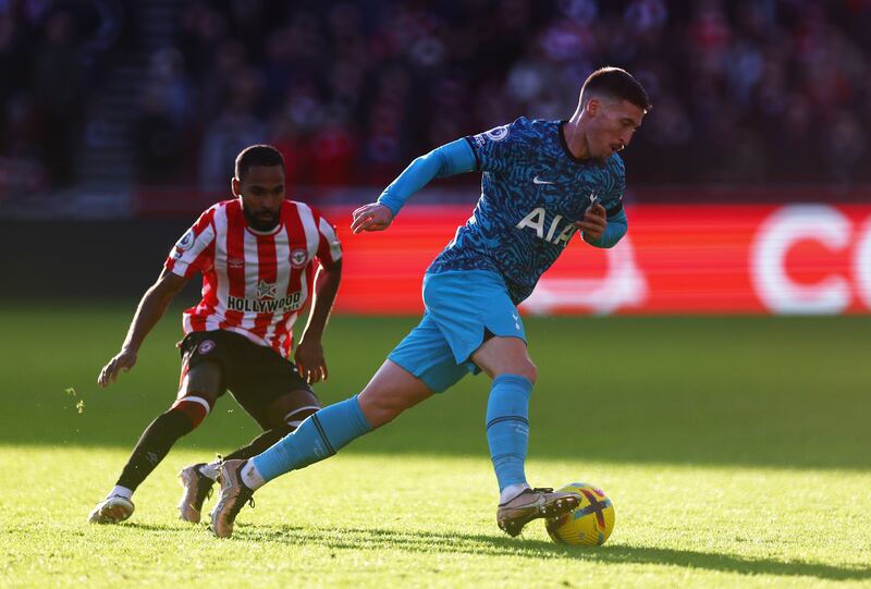 Matt Doherty – 7. The Irishman had a busy game, having to deal with the energetic Mbeumo along the wing. He made several attacking runs forward, helping Kulusevksi with overlapping plays in the final third. Getty