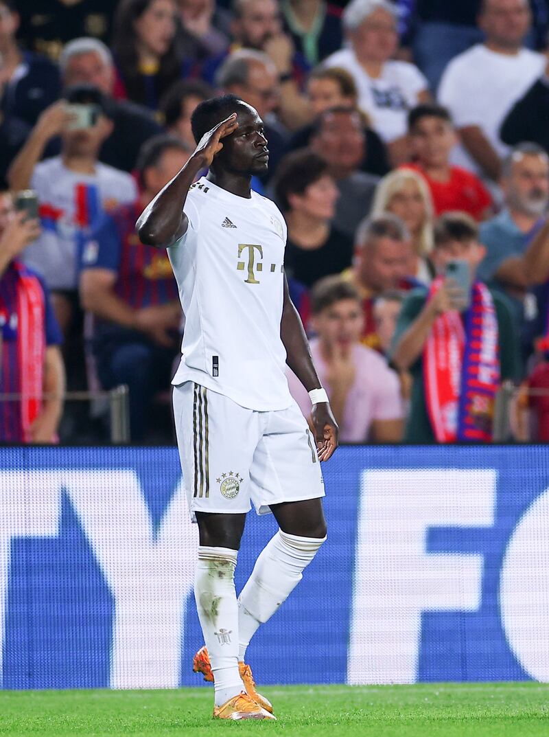 Sadio Mane  celebrates after scoring. Getty