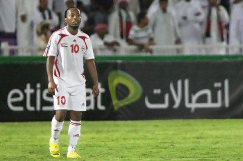 Ismail Matar will be key to the UAE's fortunes at the Gulf Cup. Paulo Vecina / The National