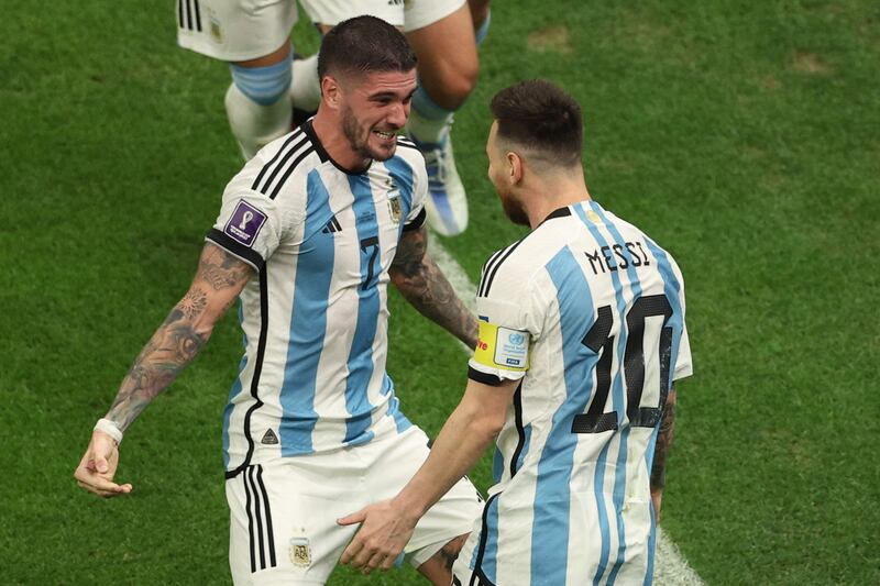 Rodrigo De Paul - 8. As Argentina played the same 4-4-2 system that hadn’t convinced against Mexico. Hit a shot that was deflected wide on 41. AFP