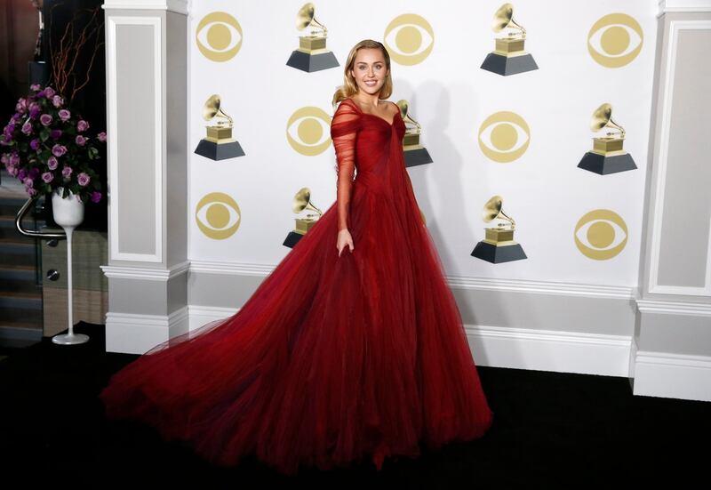 Miley then had an outfit change, transforming into the belle of the ball mid-show by changing into this Zac Posen gown. It's a classic and a look that, surprisingly, really suits her. Carlo Allegri / Reuters