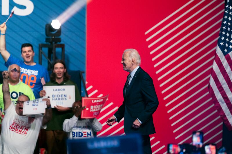 US President Joe Biden. Most young Arabs believe the US would be a stronger ally than China over the next five years. AP