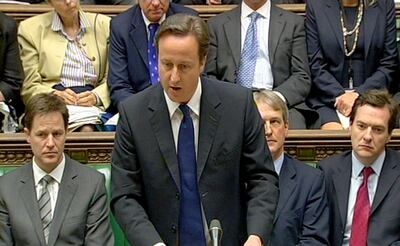 File photo of a screen grab dated 15/06/10 of Prime Minister David Cameron telling MPs in the House of Commons that the Saville Inquiry into the Bloody Sunday killings found the actions of British soldiers was 'both unjustified and unjustifiable'.