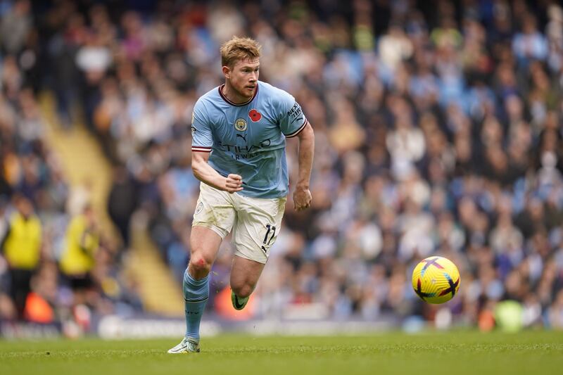 Kevin De Bruyne earns £400,000 a week at Manchester City. EPA