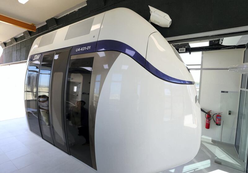 Sharjah, United Arab Emirates - Reporter: Nick Webster. News. Development of sky pods proposed to reduce carbon footprint in transport. Sharjah. Wednesday, January 6th, 2021. Chris Whiteoak / The National