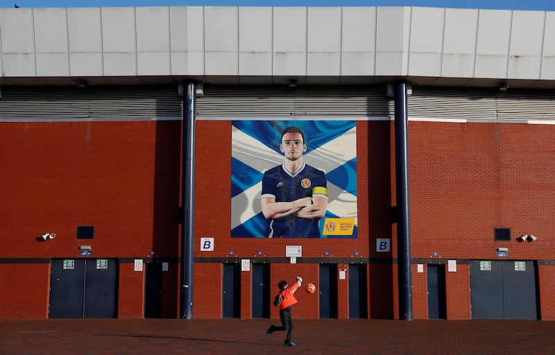 Hampden Park was supposed to host the Glasgow derby between Rangers and Celtic on Saturday before football at all levels in Scotland was called off because of the coronavirus. Reuters