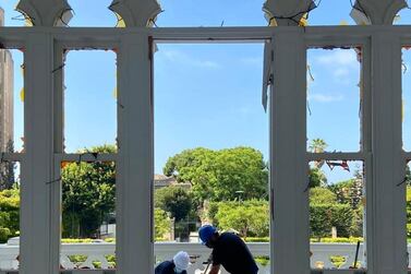 Inside Beirut's Sursock Museum, which was heavily damaged in the August 4 blast. Sursock Museum / Facebook