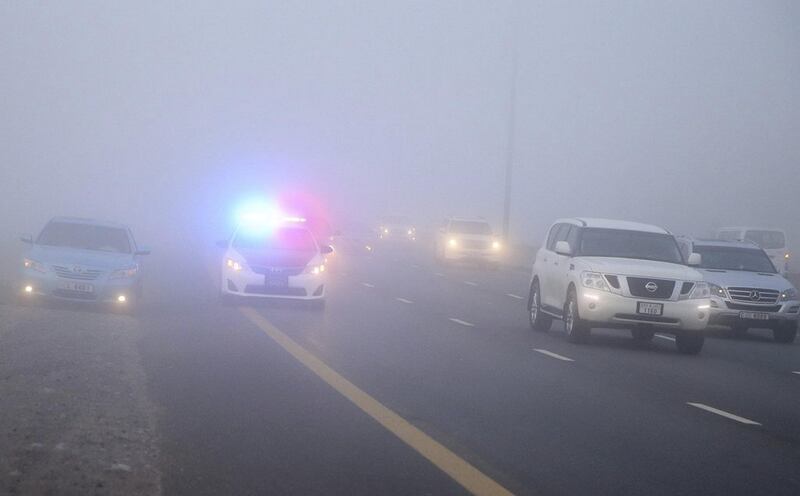 Thick fog descended on the Northern Emirates overnight, contributing to the early morning crash. RAK Police