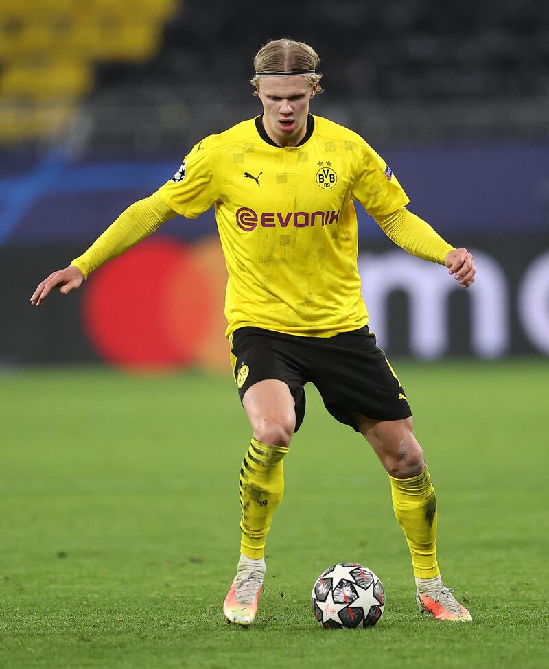 Centre-forward: Erling Haaland (Dortmund) - And so the legend grows. Two goals against Sevilla, four in the tie overall, and some raw aggression on display alongside the strength and the skill. That’s 20 goals already for the 20-year-old in just 14 Champions League games. EPA