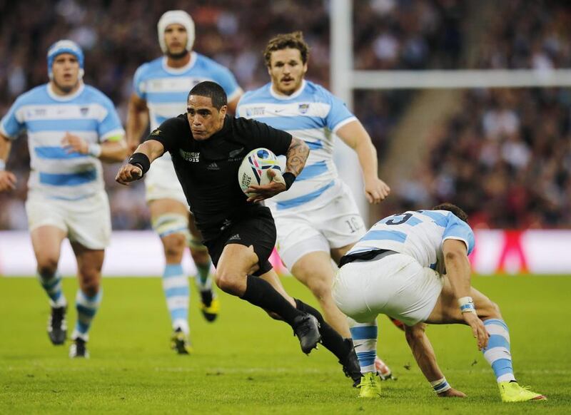 New Zealand's Aaron Smith in action against Argentina in the 2015 Rugby World Cup Pool C game at Wembley Stadium, London, England on September 20, 2015. Paul Childs / Reuters