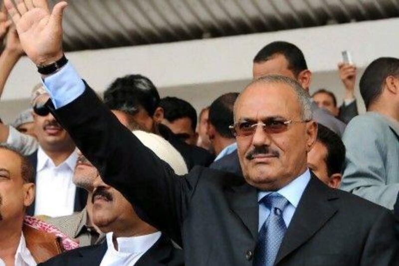 Ali Abdullah Saleh's political party discounted that the former Yemen president plans to leave the country for a visit to the UAE.