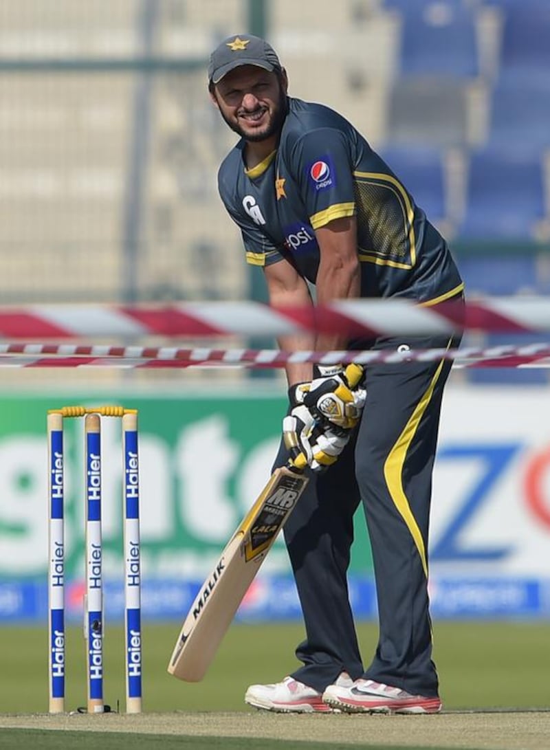 Shahid Afridi has been in Pakistan's ODI team since 1996. Aamir Qureshi / AFP