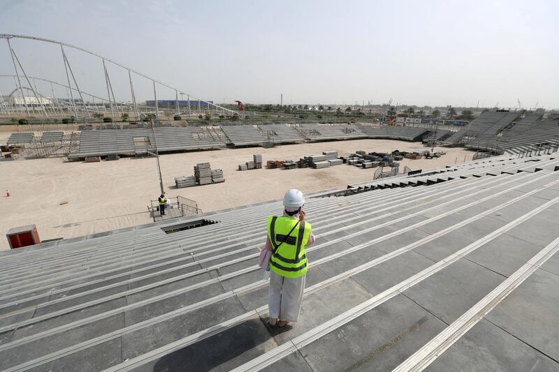 Abu Dhabi, United Arab Emirates - June 27, 2019: Visit to the new UFC stadium. Thursday the 27th of June 2019. Yas Island, Abu Dhabi. Chris Whiteoak / The National