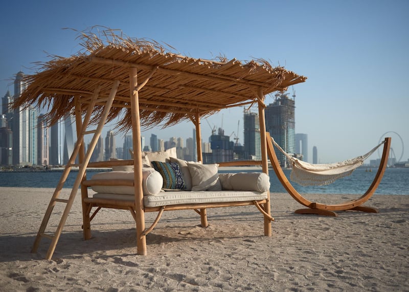 Beach view. Koko Bay is opening at West Beach on Dubai’s Palm Jumeirah. Courtesy Koko Bay