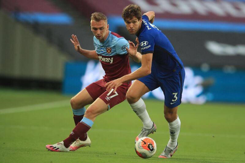 Marcos Alonso – 5. Plenty of endeavour in his attacking forays but never posed much of a threat. Defensively he did OK until leaving his backline horribly exposed on the counter that led to Yarmolenko’s winner. AFP