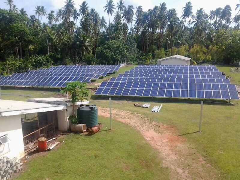 Solar project in Lakeba. Masdar's LaKaRo 525kW solar PV in Fiji was completed in May 2015. With the installation of 525kw solar project, inhabitants of three of Fiji’s outer islands (Kadevu, Lakeba, and Rotuma) gained round-the-clock access to energy, having previously had power for between 12 and 18 hours a day. Courtesy Masdar
