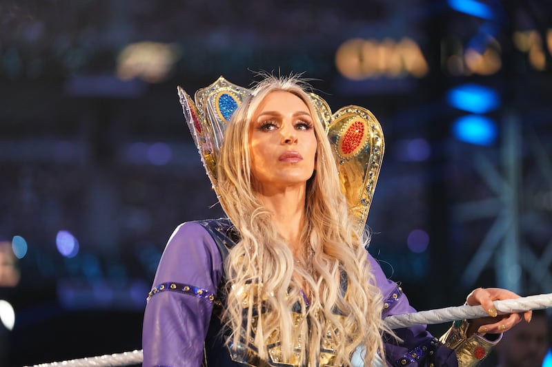 Charlotte Flair makes her way to the ring for her SummerSlam match. Photo: WWE