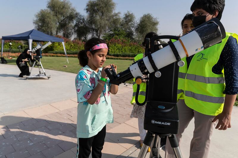 Telescopes were also provided. 

