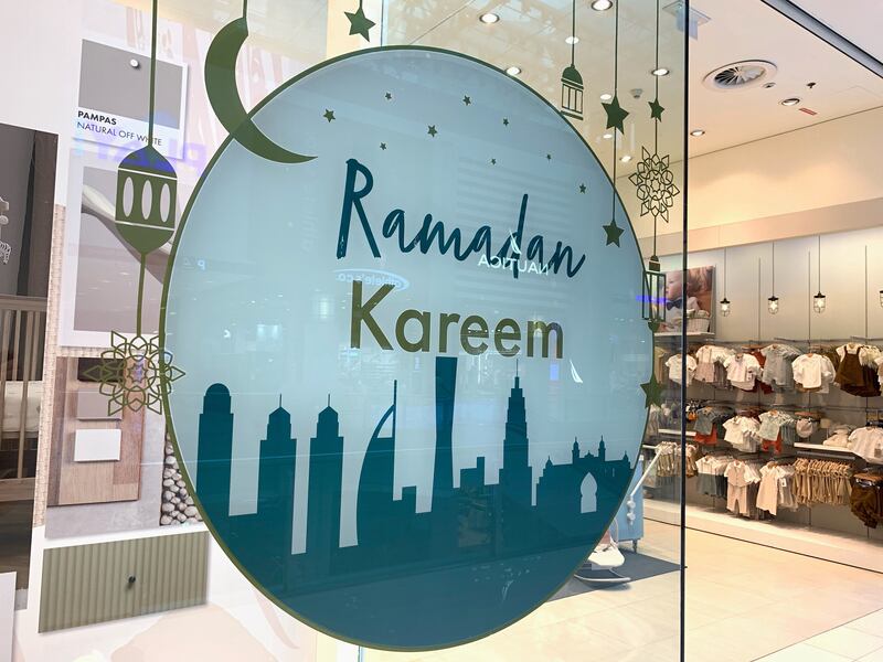 Ramadan decorations at Dubai Mall, Dubai. Chris Whiteoak / The National