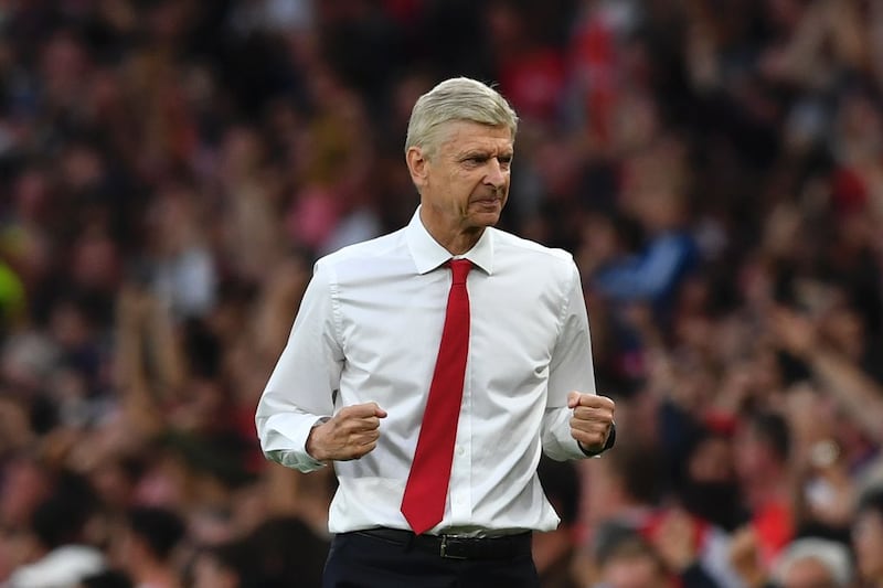 Arsene Wenger was delighted with Arsenal's first-half performance in their 3-0 win over Chelsea on Saturday, September 24, 2016. Ben Stansall / AFP 