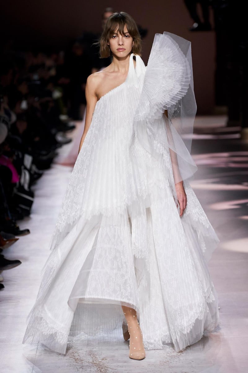 Clouds of white create this spring 2020 couture gown. Courtesy Givenchy
