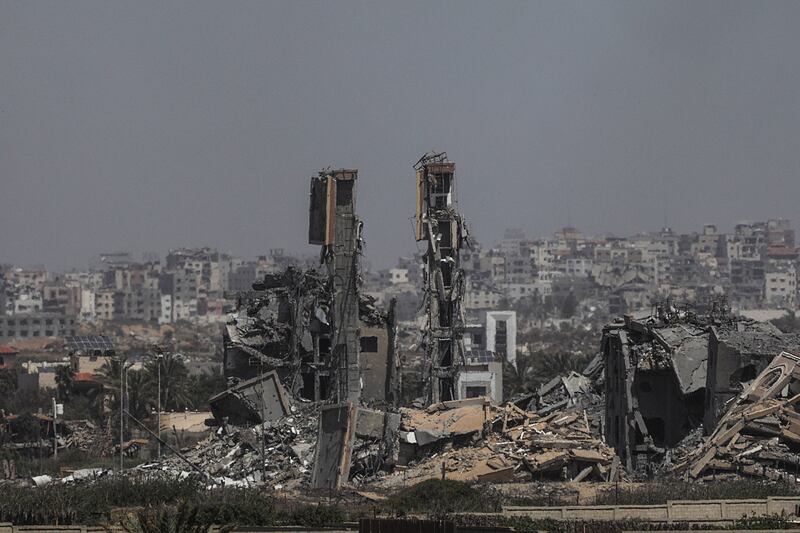 Some Israeli soldiers have alleged large numbers of civilian homes in Gaza were marked for destruction by a computer system. EPA