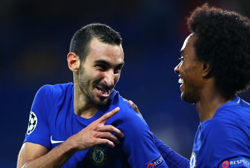 Davide Zappacosta celebrates scoring Chelsea's second goal with Willian. Clive Rose / Getty Images