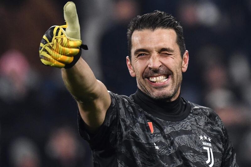 Juventus goalkeeper Gianluigi Buffon after the match