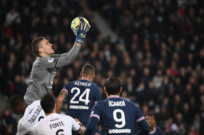 LILLE PLAYER RATINGS: Ivo Grbic – 6. Will have been surprised that he didn’t have much to do in the first half, but the loanee gathered Neymar’s shot after initially parrying it, then stopped Di Maria. Had no chance of stopping either goal. AFP