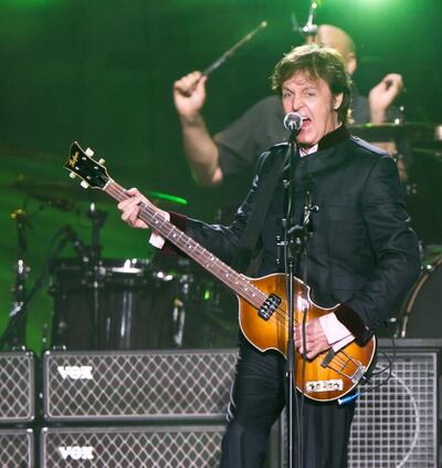 Paul McCartney played his greatest hits in Abu Dhabi. Photo: Flash Entertainment