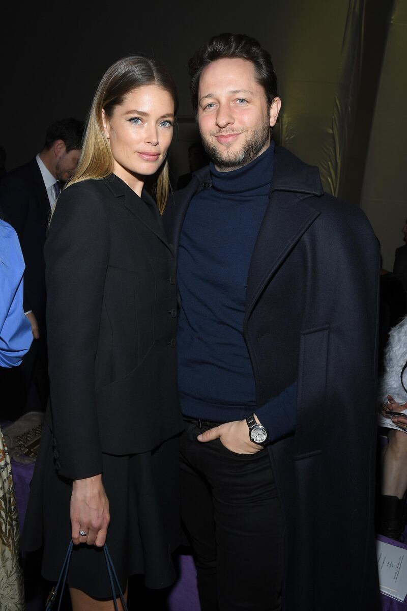 Alexa Chung and Derek Blasberg attends the Dior Haute Couture Spring/Summer 2020. Getty Images