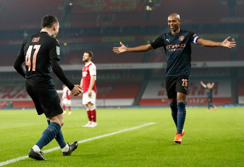 Fernandinho 7 – Was involved in an incident in the first half in which he caught Ceballos in the face, though it looked accidental. Overall, he dominated the midfield, winning the ball back, and providing an assist for Foden. AP