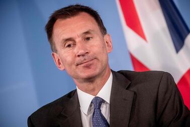 British Foreign Secretary and Tory leadership contender Jeremy Hunt has come under fire for dramatically changing his opinion on a no deal Brexit. AFP