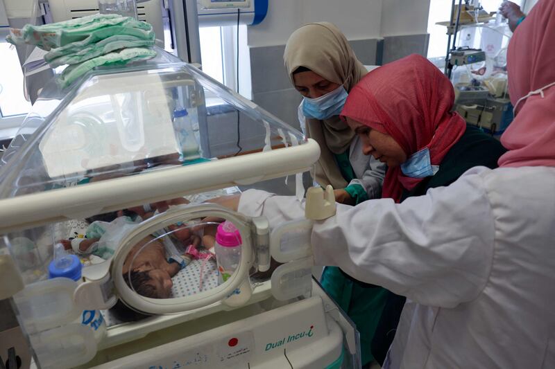 A top health official in the Gaza Strip said all 31 premature babies at Al Shifa Hospital had been evacuated on November 19. AFP
