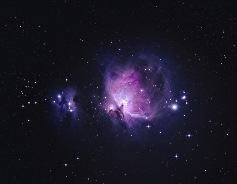 The Orion Nebula captured from the UAE.