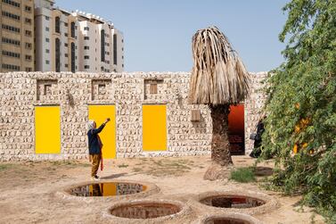 Otobong Nkanga and Emeka Ogboh's 'Aging Ruins Dreaming Only to Recall the Hard Chisel from the Past' (2019), a multi-channel sound installation that is now part of Sharjah Art Foundation's permanent collection. Courtesy the artists and Sharjah Art Foundation