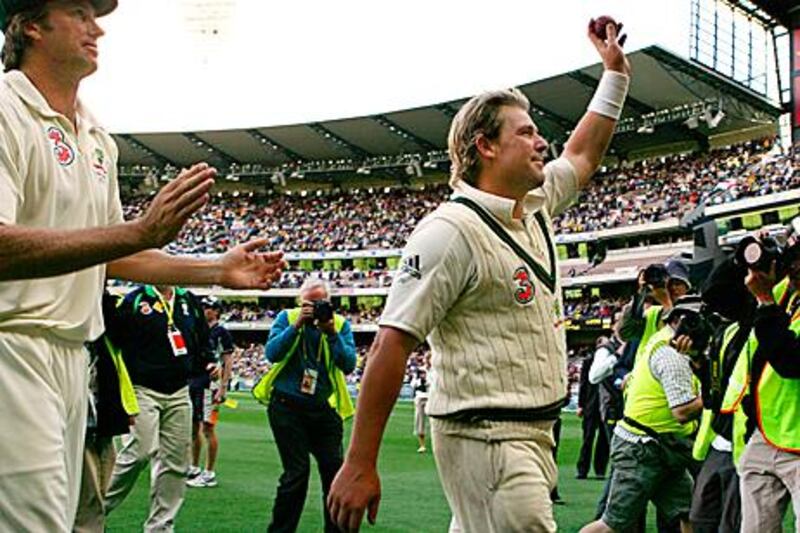 Glenn McGrath, left, and Shane Warne were around the last time the Ashes was played at MCG.