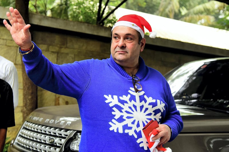 Bollywood actor Rajiv Kapoor arrives for a Christmas meal in Mumbai on December 25, 2019. (Photo by Sujit Jaiswal / AFP)